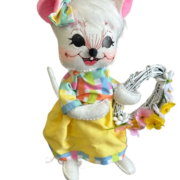 Annalee Dolls / Holidays Spring/Easter / 8” SPRING WREATH MOUSE - Picture 7 of 15